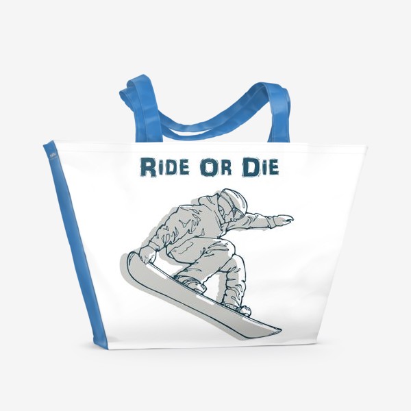 Пляжная сумка «сноубордист»