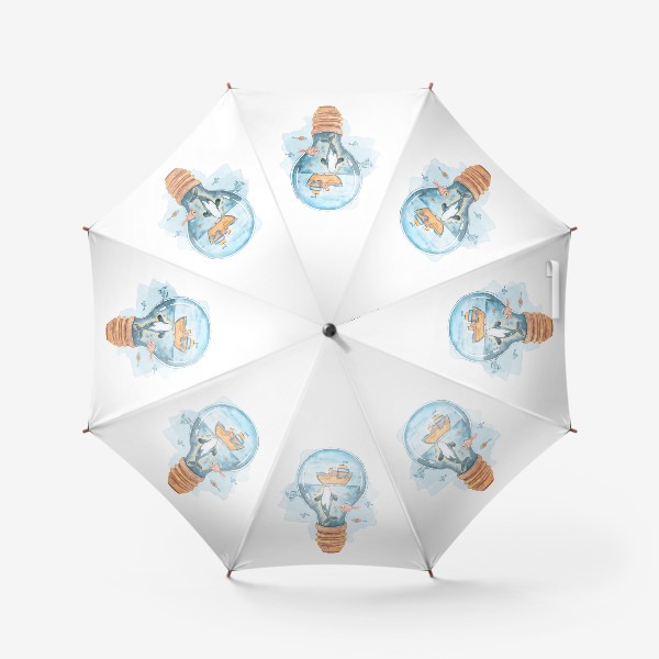 Зонт «Касатка в лампочке»