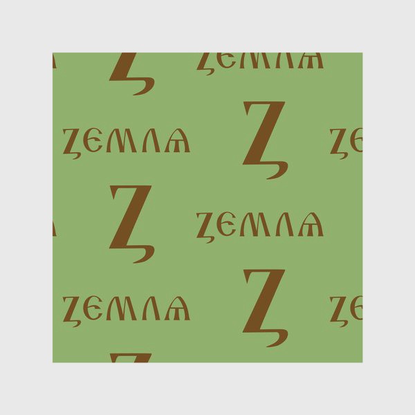 Скатерть «Буква кириллицы Z- земля»