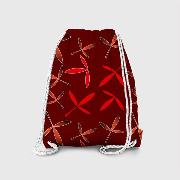 Рюкзак «Красные листья-лапки»