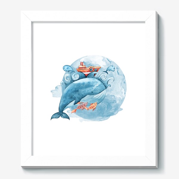 Картина «Кит и рыбы»