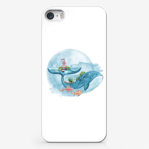 Чехол iPhone «Кит и рыбы»