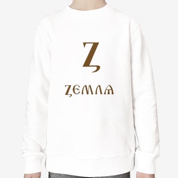 Свитшот «Буква кириллицы Z- земля»