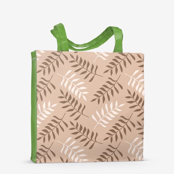 Сумка-шоппер «Листья пальмы. Паттерн»