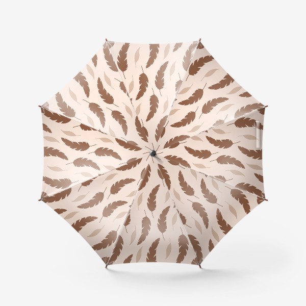 Зонт «Паттерн с листьями»