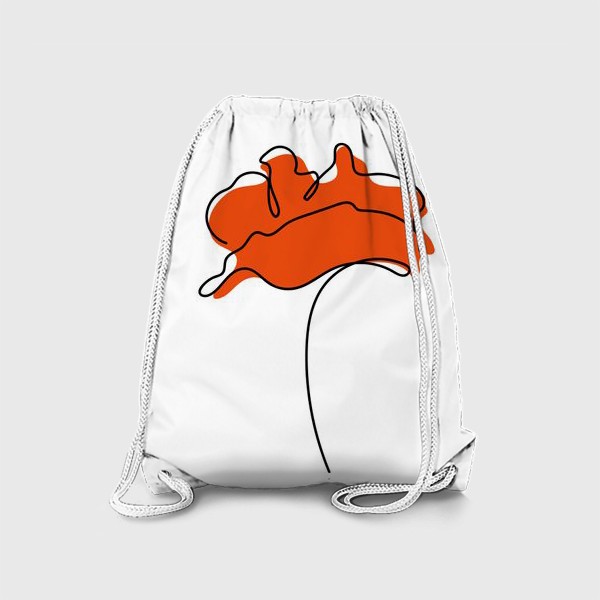 Рюкзак ««Красный мак, нарисованный вручную»»