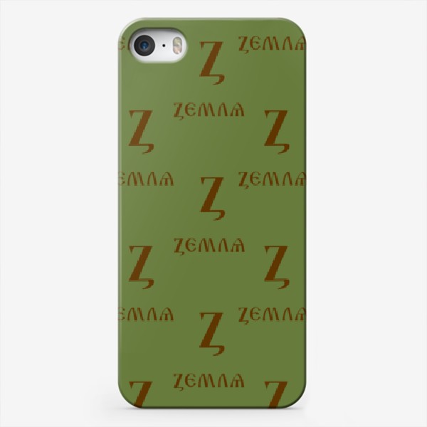Чехол iPhone «Буква кириллицы Z- земля»
