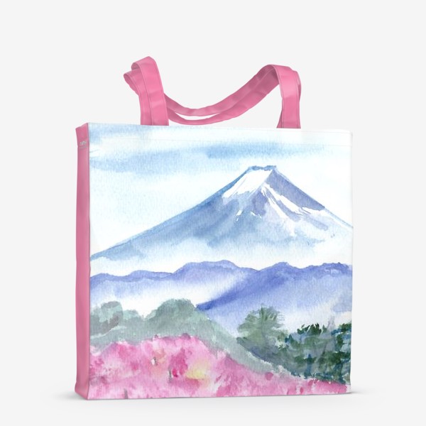 Сумка-шоппер «Фудзияма в цвету»