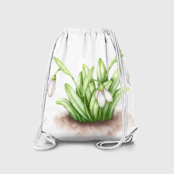 Рюкзак «Подснежники. Весенние цветы. Весна»