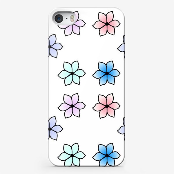 Чехол iPhone «Пестрые цветочки»