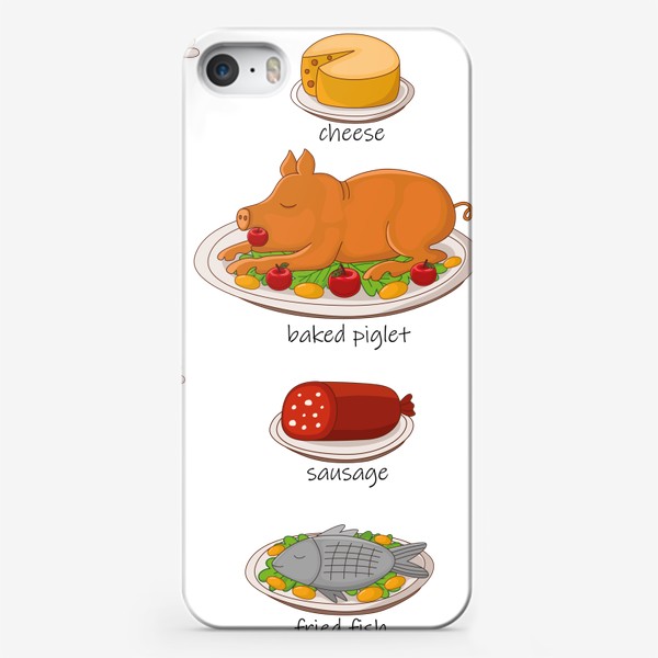 Чехол iPhone «Мясо и пиво»