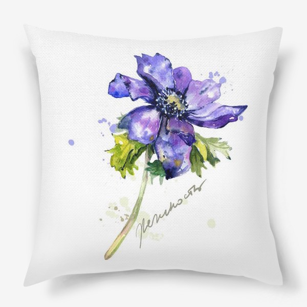 Подушка «Фиолетовый цветок. Нежность»