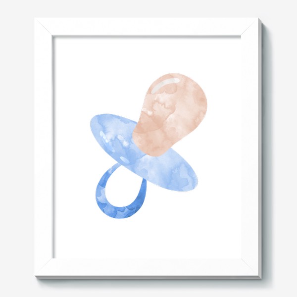 Картина «Голубая акварельная соска»