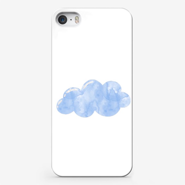 Чехол iPhone «Голубое акварельное облако»