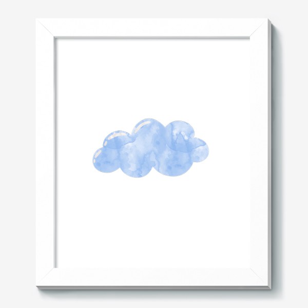 Картина «Голубое акварельное облако»