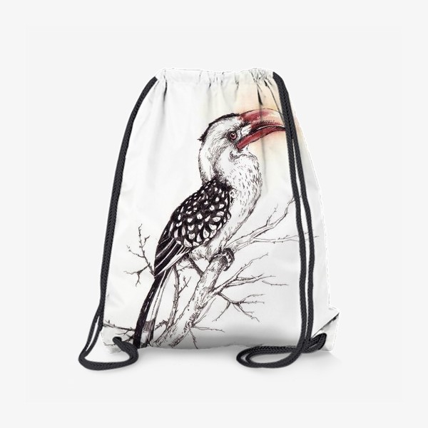 Рюкзак «Красноклювый токо. Птицы»
