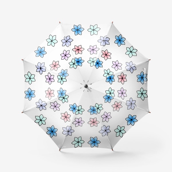Зонт «Пестрые цветочки»