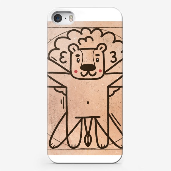 Чехол iPhone &laquo;Витрувианский лев. Подарок для льва &raquo;