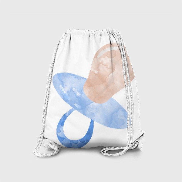 Рюкзак «Голубая акварельная соска»