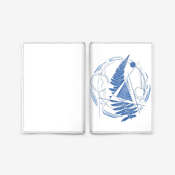 Обложка для паспорта &laquo;Папоротник и Минимализм&raquo;
