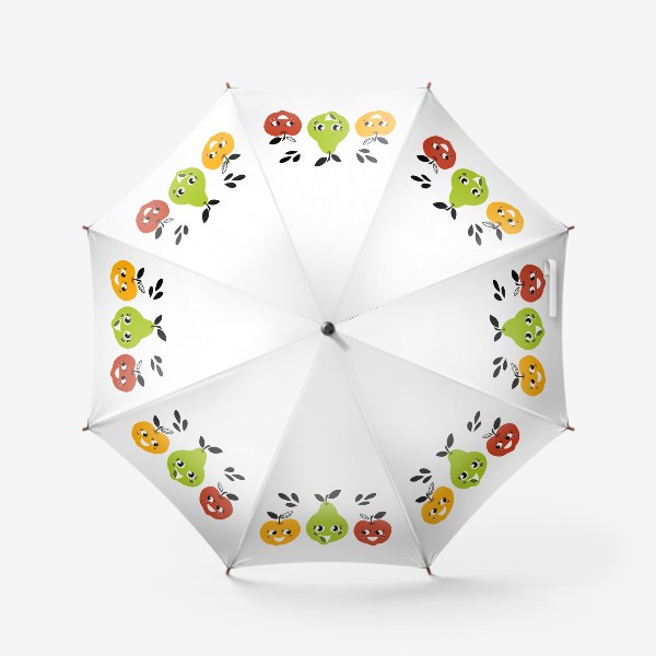 Зонт «Весёлые фрукты: яблоко и груша»