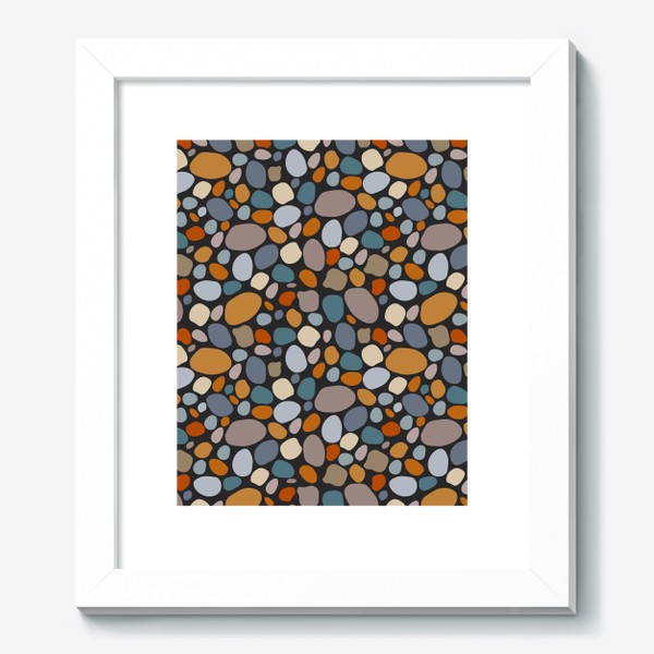 Картина &laquo;Морские камушки. Паттерн с морскими камнями.&raquo;