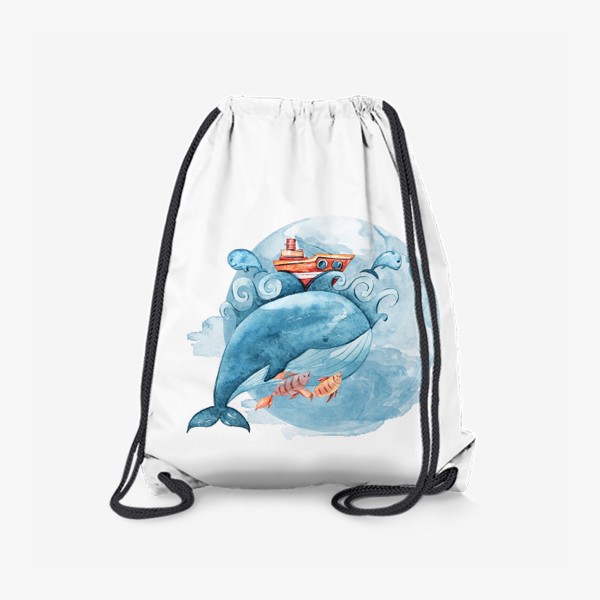 Рюкзак «Кит и рыбы»