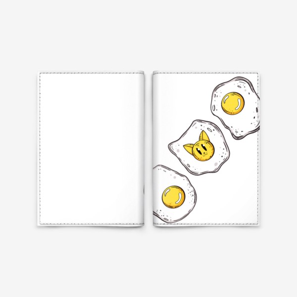 Обложка для паспорта «Котояичница »