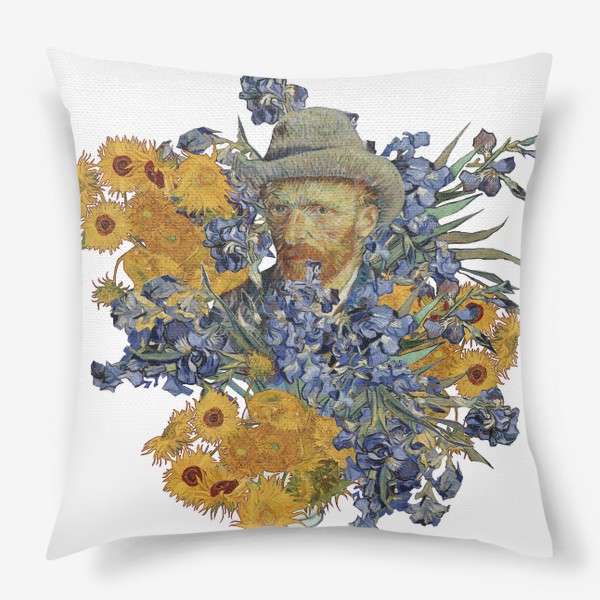 Подушка «Цветы Ван Гога»