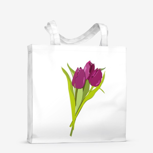 Сумка-шоппер «Букет тюльпанов»