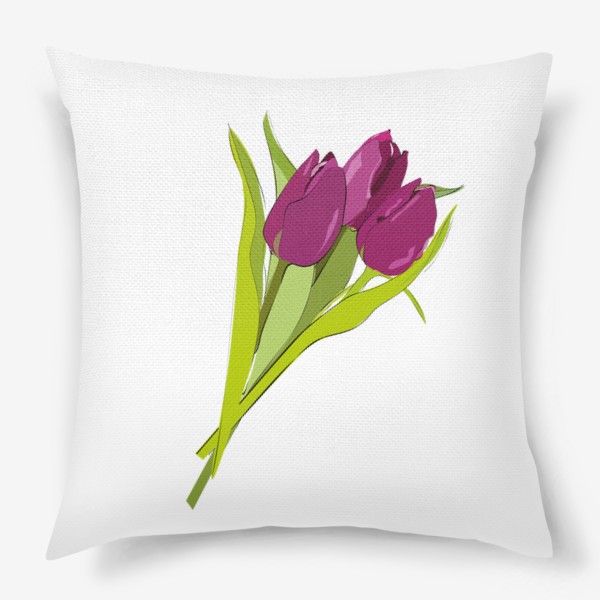 Подушка «Букет тюльпанов»
