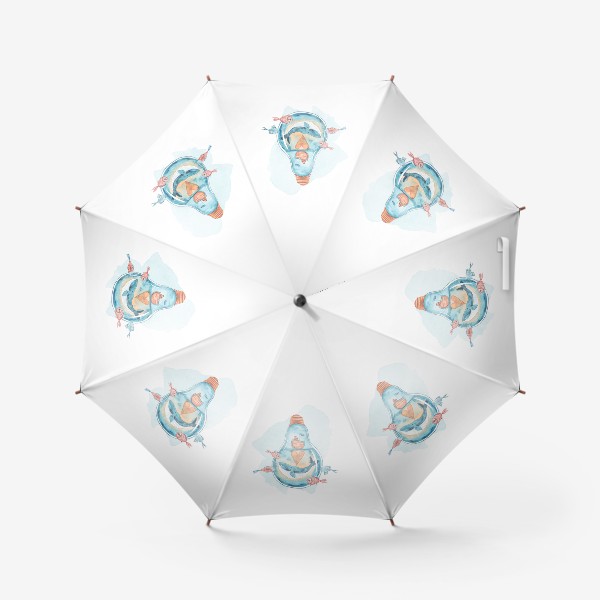 Зонт «Кит в лампочке»