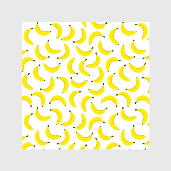Шторы «Бананы, летний банановый принт с тропическими фруктами»