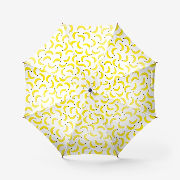 Зонт «Бананы, летний банановый принт с тропическими фруктами»