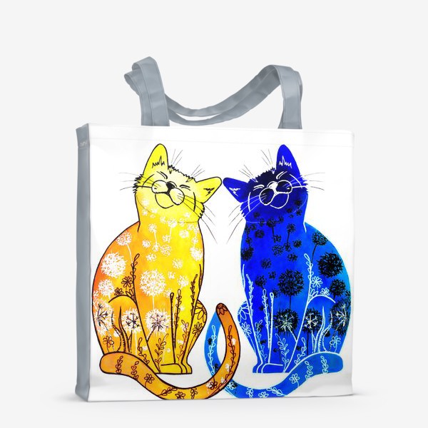 Сумка-шоппер «Довольные котики»