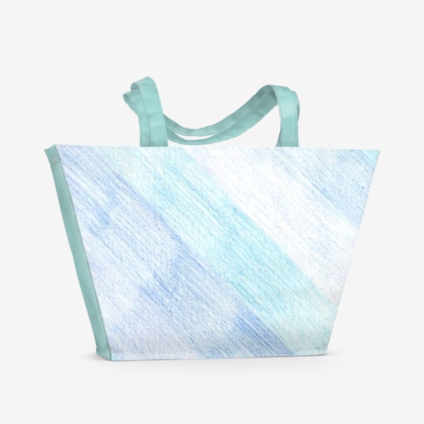 Пляжная сумка «Сине-голубые переливы»