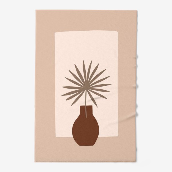 Полотенце &laquo;Ветка пальмы в вазе. Бохо композиция&raquo;