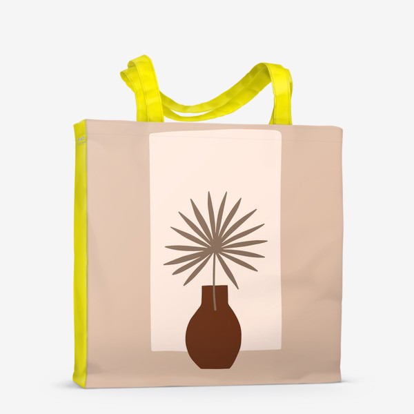 Сумка-шоппер &laquo;Ветка пальмы в вазе. Бохо композиция&raquo;