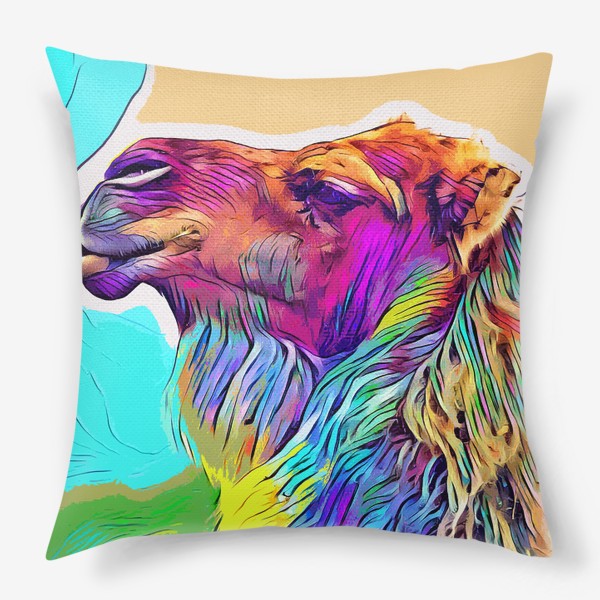 Подушка «Радужный верблюд»