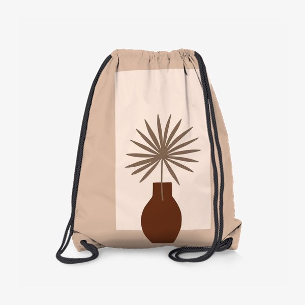 Рюкзак «Ветка пальмы в вазе. Бохо композиция»