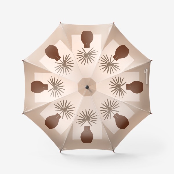 Зонт «Ветка пальмы в вазе. Бохо композиция»