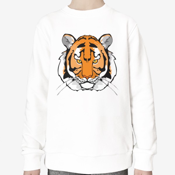 Свитшот «Тигр на прозрачном фоне.»