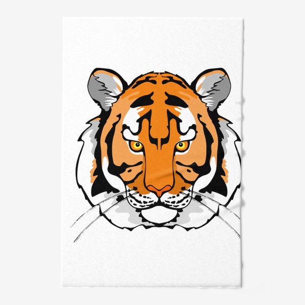 Полотенце «Тигр на прозрачном фоне.»