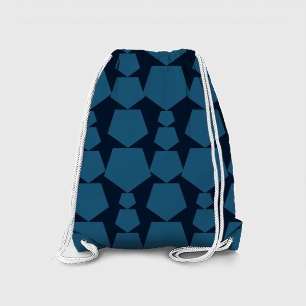 Рюкзак «Темно-синие геометрические фигуры»