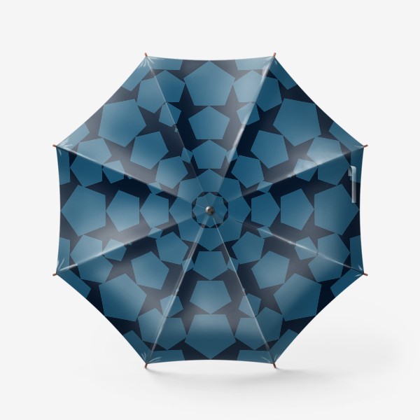 Зонт «Темно-синие геометрические фигуры»