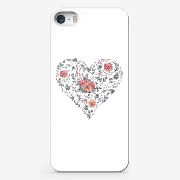 Чехол iPhone «Цветочное сердце»