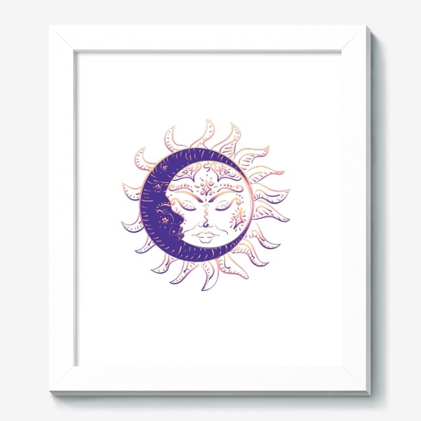 Картина «Спящее солнце и полумесяц»