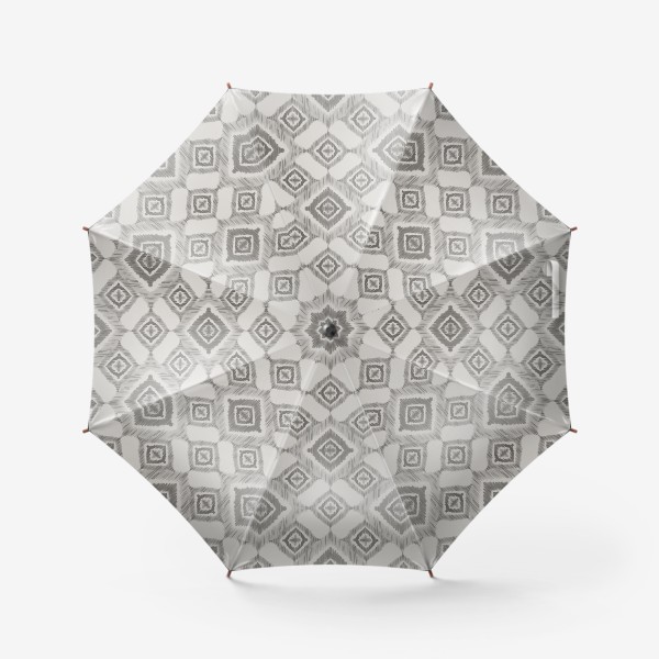 Зонт «Икат геометрия этнический мотив. Бесшовный паттерн»