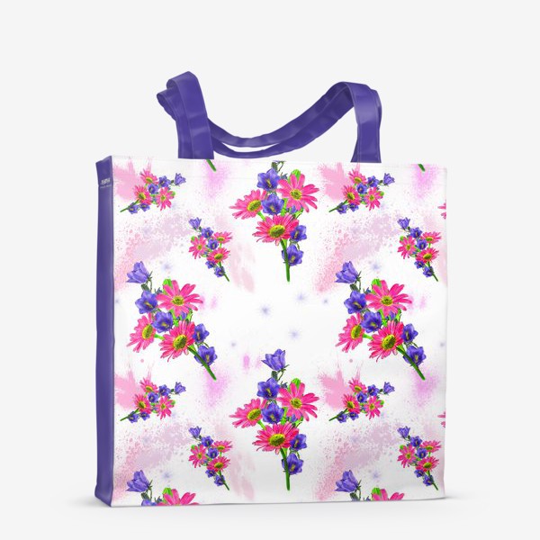 Сумка-шоппер «Летние цветы в букете»