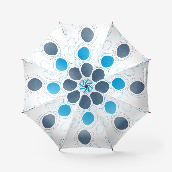 Зонт «Овалы в скандинавском стиле.Бесшовная текстура с современными овалами.»
